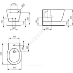 Биде подвесное CONNECT Ideal Standard E799701