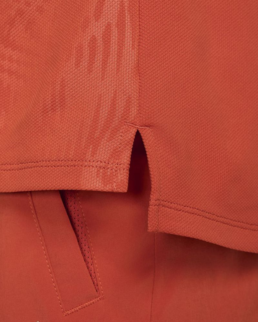 Мужская теннисная футболка Nike Court Dri-Fit Slam RG Tennis Top - rust factor/white