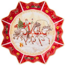 БЛЮДО LEFARD "ТРОЙКА" 26*4 СМ КРАСНОЕ (КОР=8ШТ.)