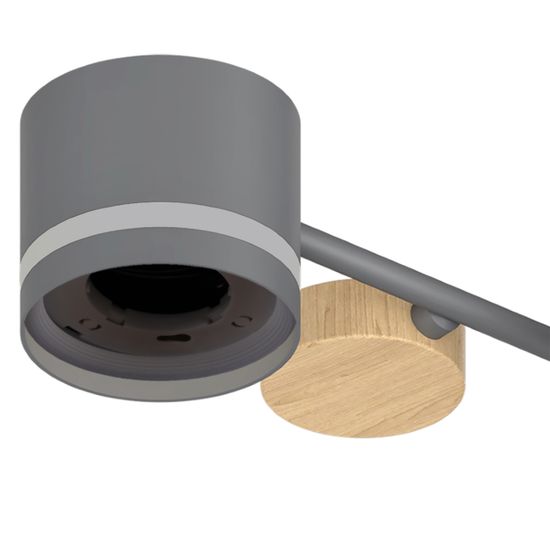 68730-0.3-08 GX53 GREY+WOOD светильник потолочный