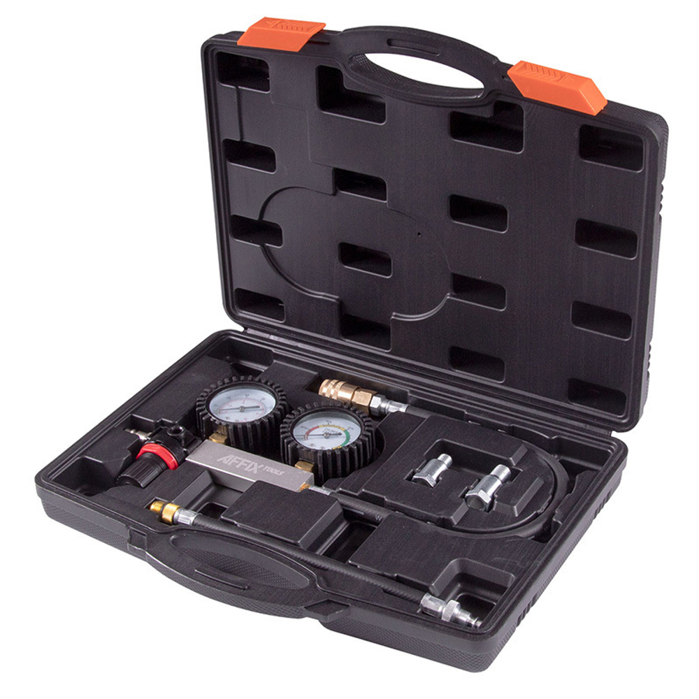 AFFIX (AF12060006C) Манометры для проверки ЦПГ бензиновых двигателей, кейс, 6 предметов