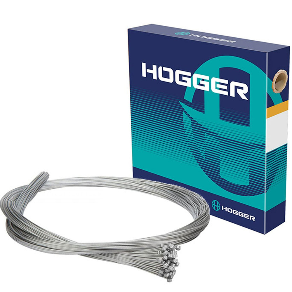 Трос тормоза HOGGER MTB 1.5 x 2000мм, нержавеющая сталь, полированный, коробка 100 шт.