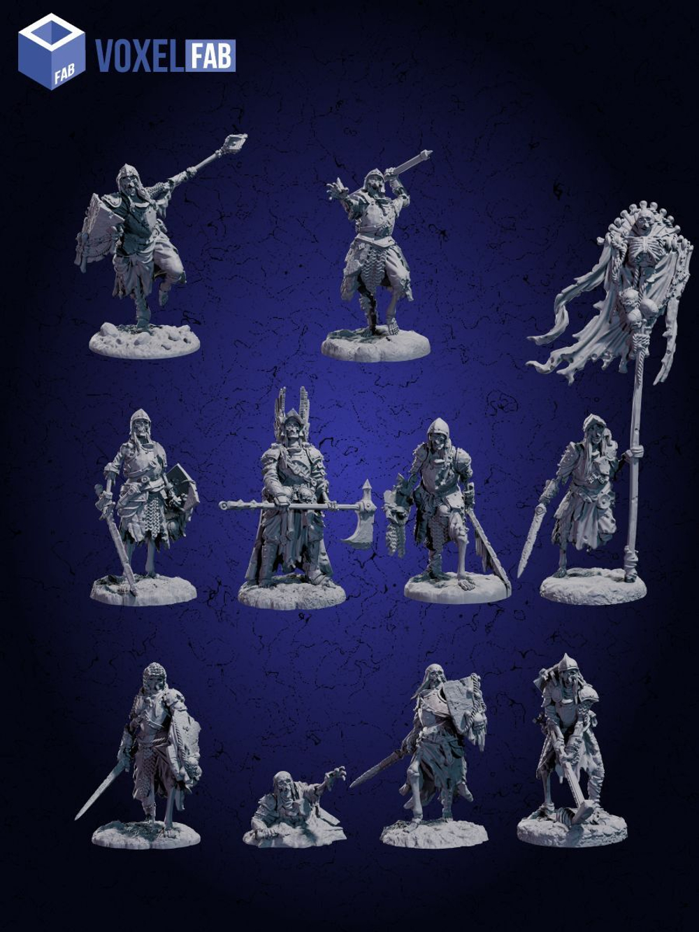 Скелеты Предвестники-смерти, Миниатюры 10 шт. ДнД (DnD)