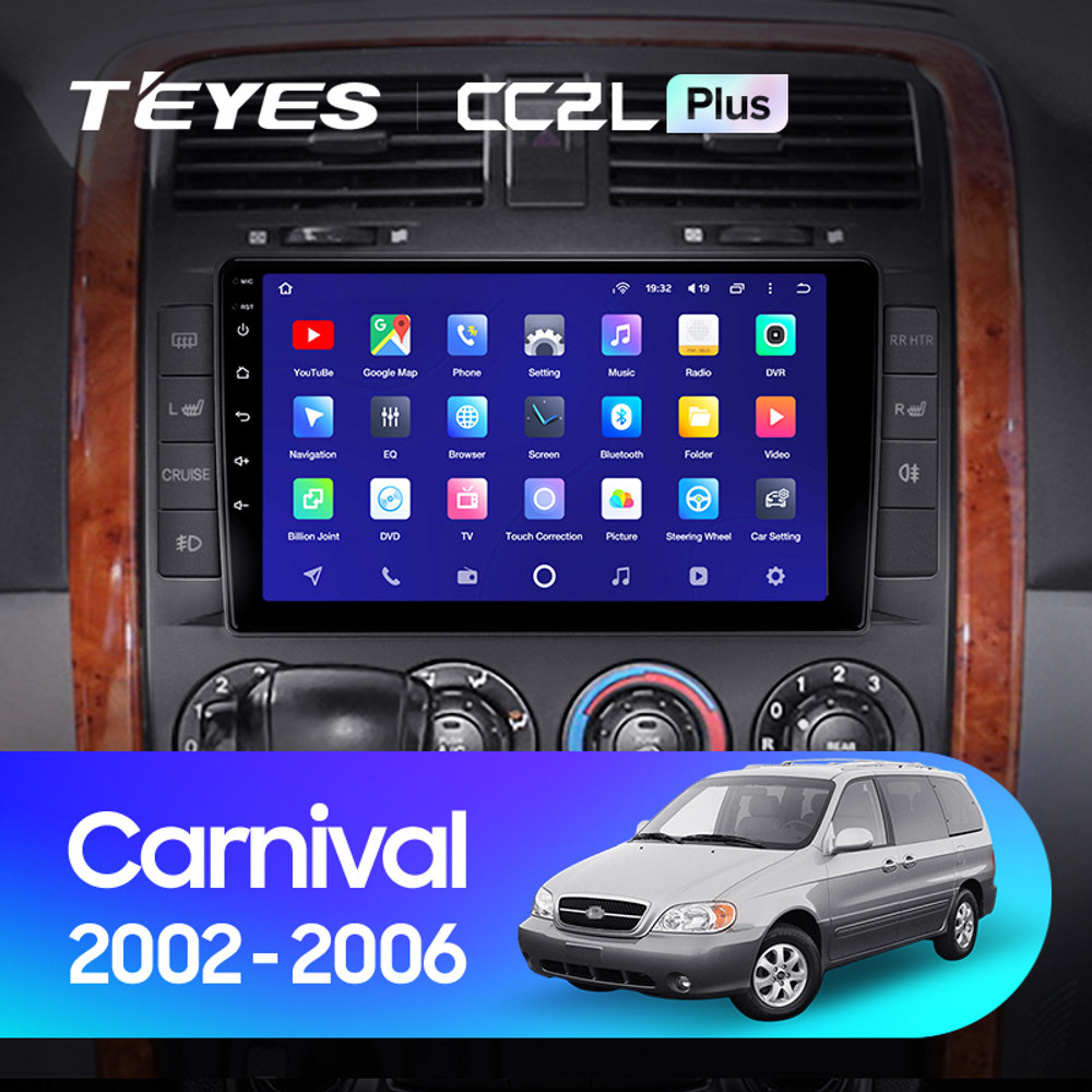 Teyes CC2L Plus 9"для KIA Carnival 2002-2006