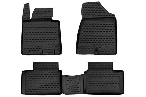 Коврики в салон для KIA Cee'd (II), 2012-2018, 4 шт. (Повышенная устойчивость, повышенная износостойкость) FORMAT.25.43.210