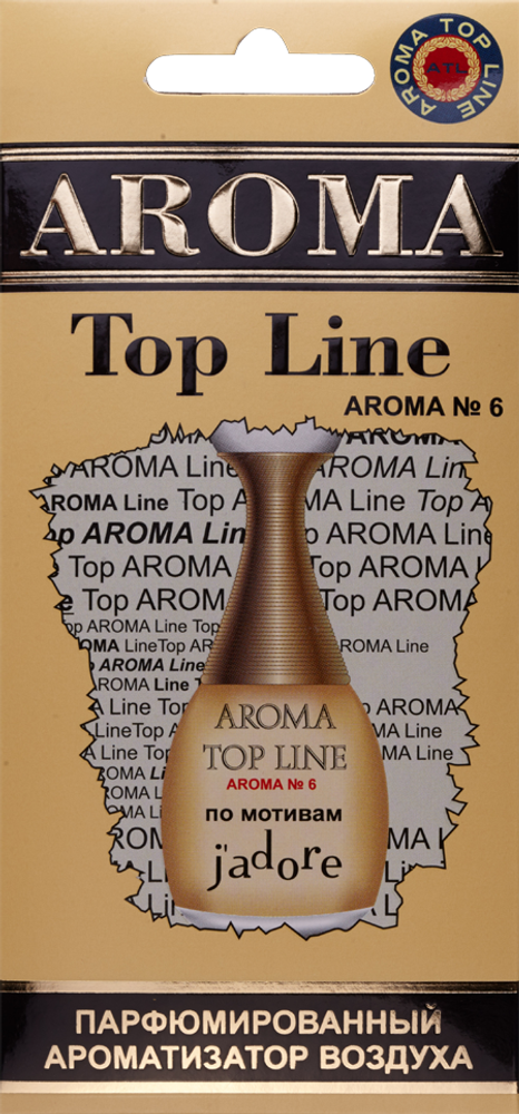 Ароматизатор для автомобиля AROMA TOP LINE №6 Jadore картон