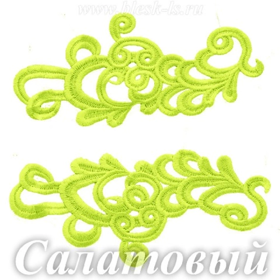 Лейсы кружевные, Салатовый (модель P)