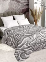 Покрывало на кровать, стеганое, поплин с размерами 215х220