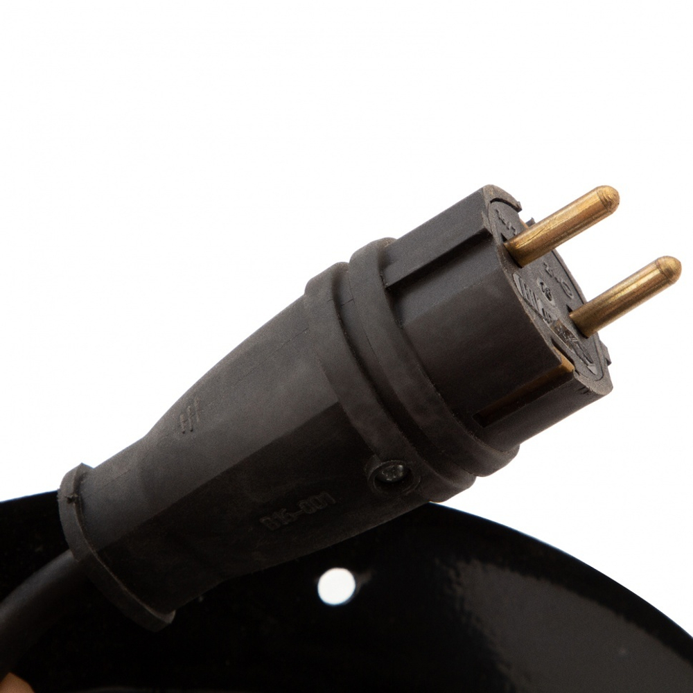 Удлинитель силовой 30 м, 16А, тип УХз16, КГ 3 x 2.5 мм, на стальной катушке, 4 розетки Сибртех