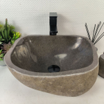 Каменная раковина из речного камня RS-05500 (41*36*18) 0856 из натурального камня
