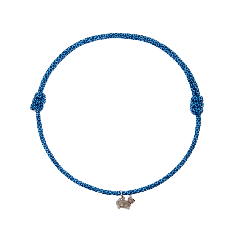 Колье Мой Любимый Пушистик на Паракорде – Серый полосатый кот