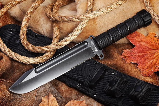 Охотничий нож Survivalist D2 Black