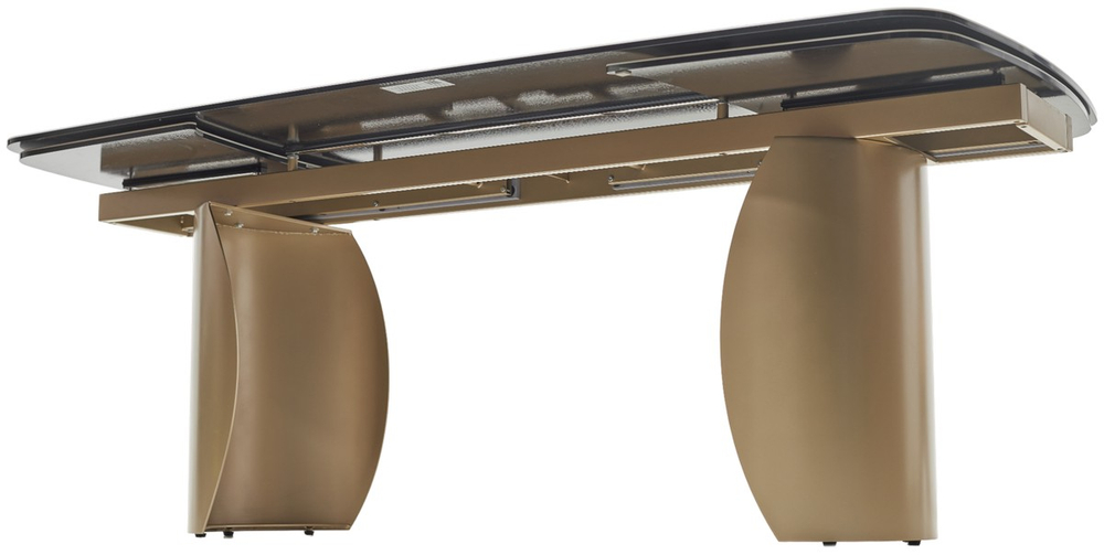 Стол М-City DISAUR Бронте (Bronte) 200 Раскл. Kl-188 Контрастный мрамор матовый, Итальянская керамика, Шампань