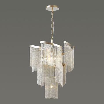 Люстра подвесная 4630/7 серебро с золотом Graza Odeon Light