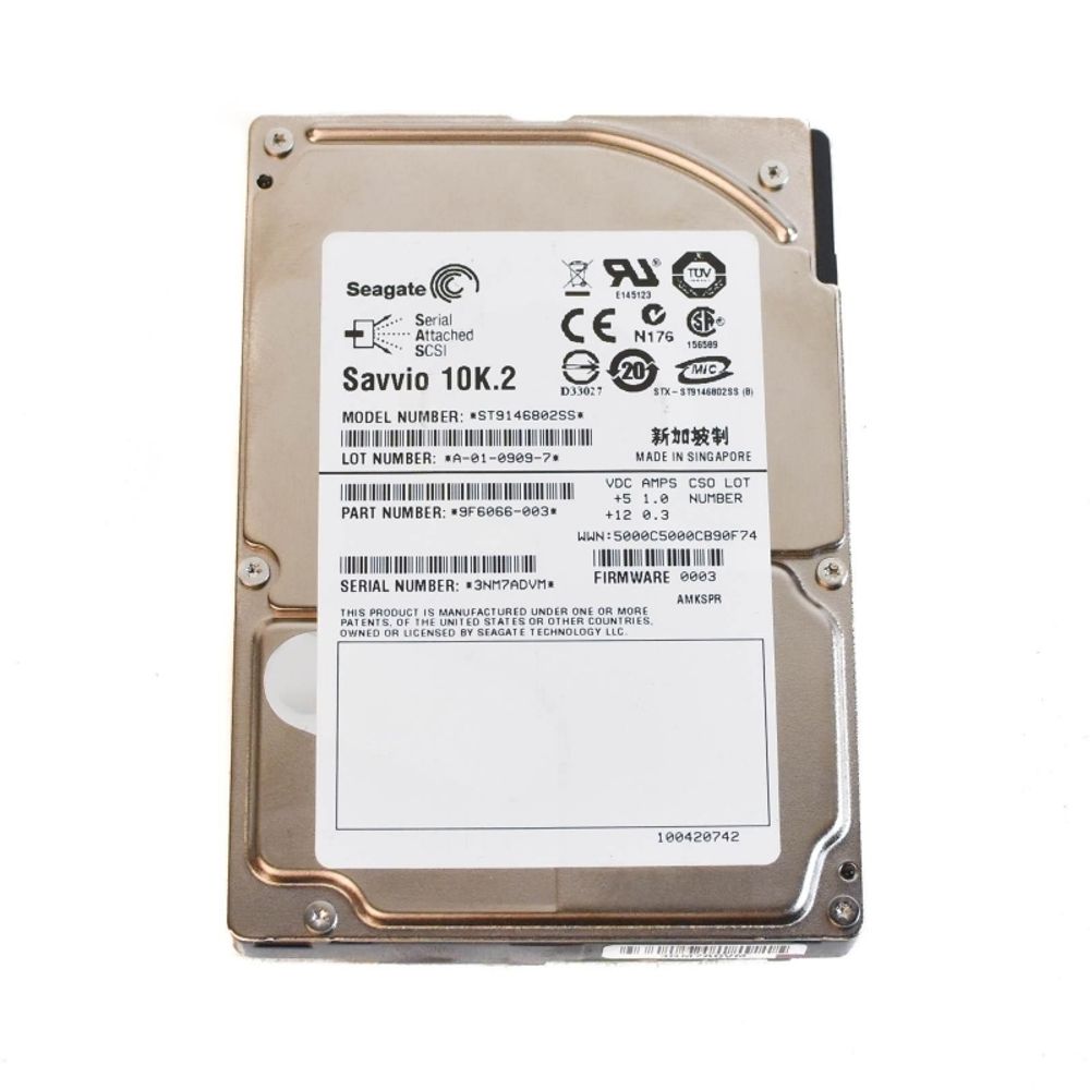 Жесткий диск Seagate Savvio SAS 146GB (10K/16MB/3Gbs/2.5 ST9146802SS