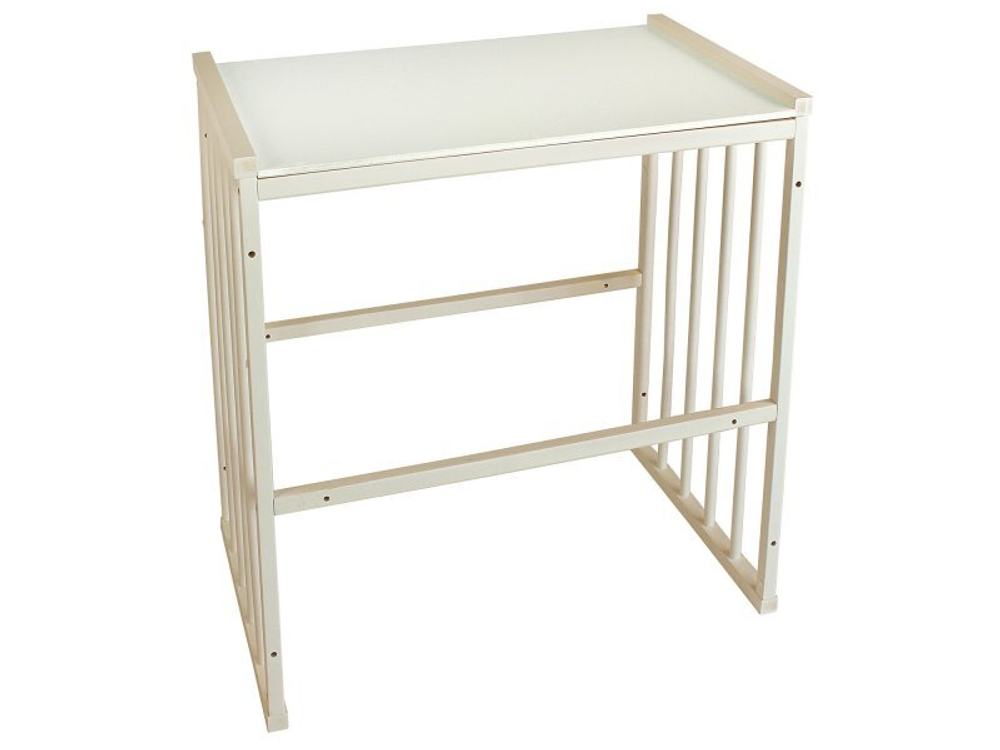 Кровать детская Indigo Simple 7в1 с поперечным маятником слоновая кость