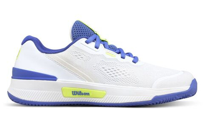 Женские теннисные кроссовки Wilson Intrigue Pro - white/amparo blue/safety yellow