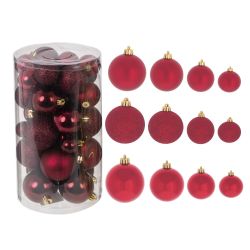 GAEM Набор из 40шт Украшение новогоднее "Шар", D6.5 см, L14 W14 H26 см