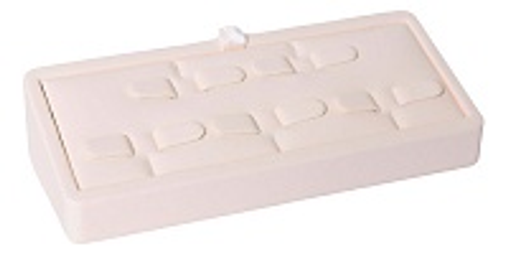 Подставка для 5 пар серег/кубик наклонный/выним.вкладыш/10 язычков/5 прорезей/петелька/карман