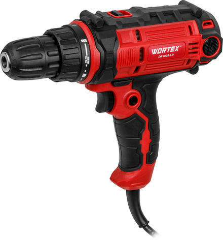 Дрель-шуруповерт WORTEX DR 1025-1 D в кор. 300 Вт, 50 Нм, 2 скор.