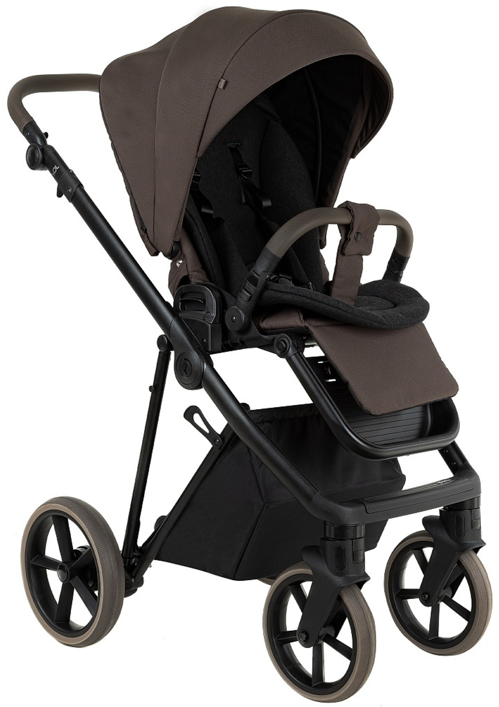 Детская коляска Roan Sol 2.0 2 в 1 SLL/34/T Turkish Coffe/Black/руч.Cappuccino