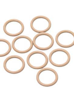 Кольцо Arta-F, 10 мм, металл, бежевый 775