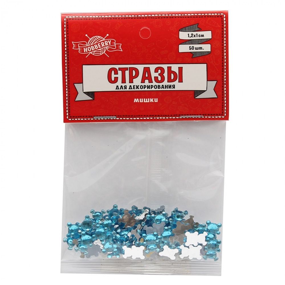 Декоративный материал Проф-Пресс, стразы, 1,0 см х1,2 см, 50 штук, пакет с европодвесом, "Мишки" Декоративный материал Проф-Пресс, стразы, 1,0 см х1,2 см, 50 штук, пакет с европодвесом, "Мишки"