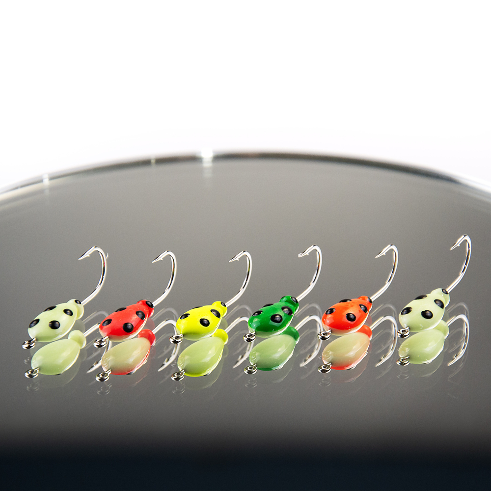 Мормышка фосфорная 18-У, №4, ABC (набор 48шт)