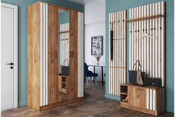 Шкаф Кано КПШ-2, Дуб крафт табачный, Дуб крафт белый