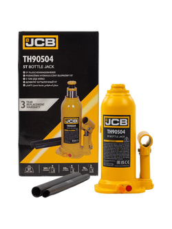 Домкрат бутылочный 5т с клапаном JCB JCB-TH90504