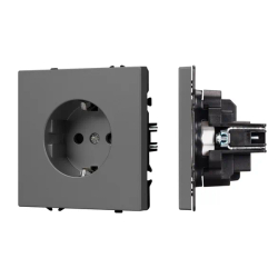 Механизм электрической розетки SCT-NOBE-MEU1-SFPL-GR (230V, 16A) (Arlight, -) 054279