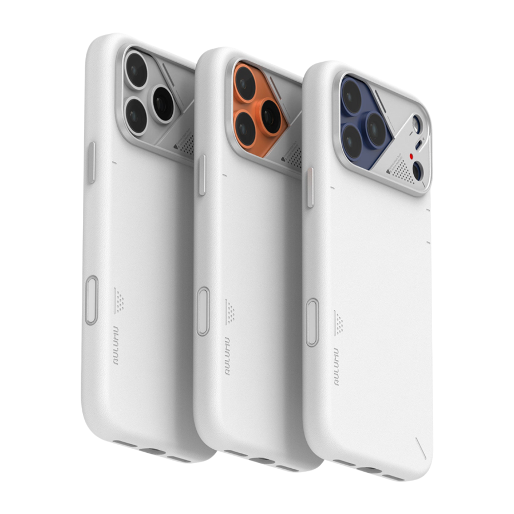 Кожаный чехол MagSafe Aulumu A17 Vegan Leather Case для iPhone 17 Pro Чехол в футуристическом стиле из веганской кожи с защитой камеры, сенсорной накладкой для Контроллера камеры и теплорассеиванием в области процессора устройства