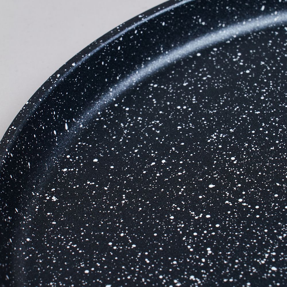 СКОВОРОДА БЛИННАЯ AGNESS С АНТИПРИГАРНЫМ ПОКРЫТИЕМ "BLACK MARBLE", 22Х2СМ, ИНДУКЦИОННОЕ ДНО
