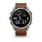 Умные часы Garmin Fenix 8, 51 мм, AMOLED, Sapphire bare Titanium, black with chestnut leather band plus graphite silicone band