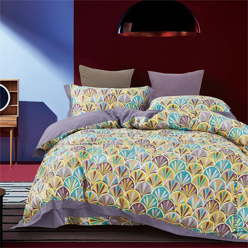 Постельное белье 2 спальное евро Asabella 1955-6