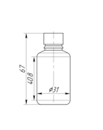 Флакон 30 мл 18 мм ПЭТ