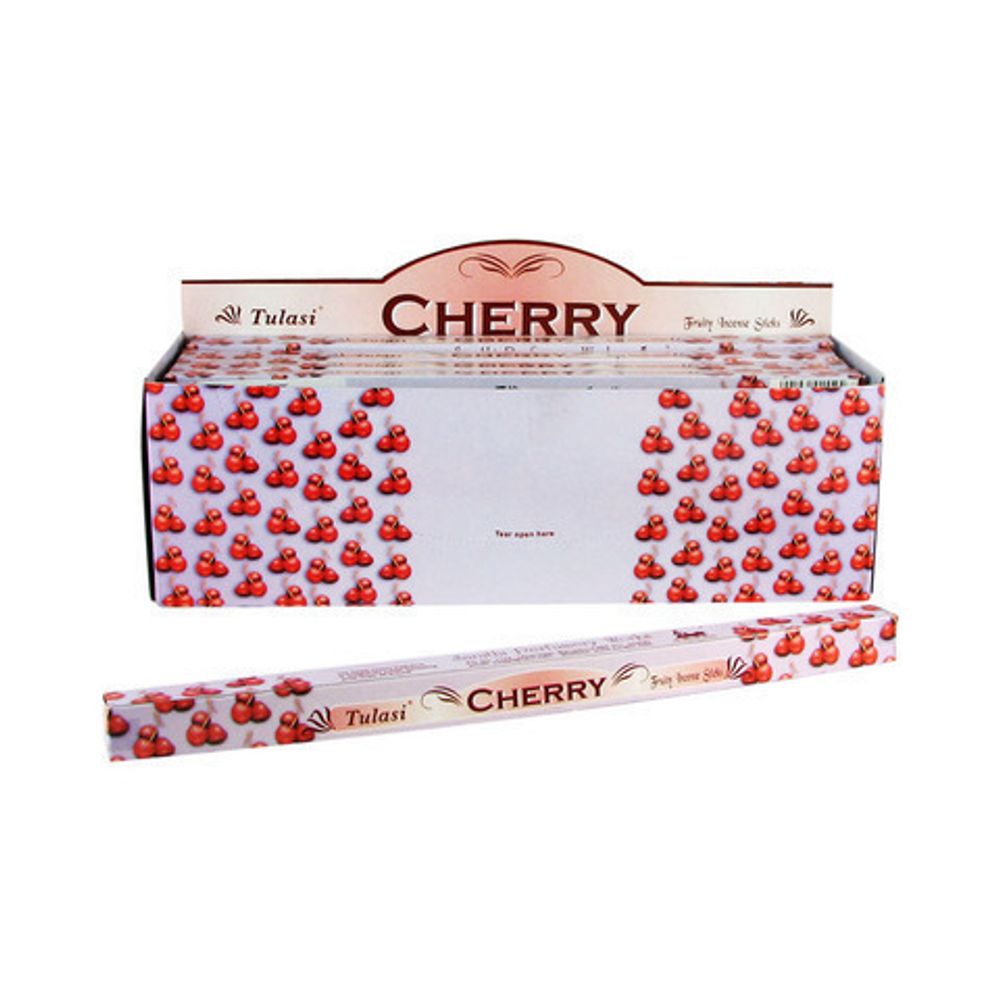 Tulasi Cherry четырехгранник Благовоние Вишня