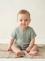 Песочник муслин (горошек на зеленом)