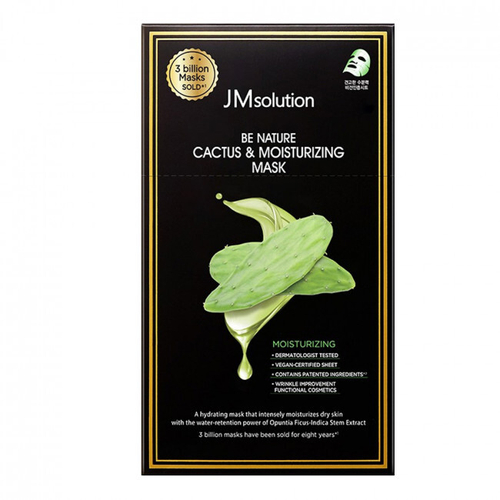 [JM Solution] Be nature cactus & moisturizing mask - Увлажняющая тканевая маска с экстрактом кактуса