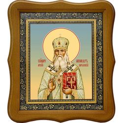 Александр Петровский, архиепископ Харьковский, священномученик. Икона на холсте.