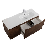 Подвесная тумба с раковиной BelBagno ETNA 120 Rovere Moro правая, ETNA-1200-2C-1A-SO-RW-R + BB1200ETL-R