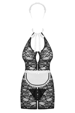 Пикантный костюм горничной Servgirl (Размер: L-XL) (Цвет: черный с белым)