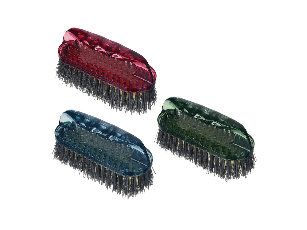 Щетка утюжок хозяйсвенная пластик 14см 3цвета