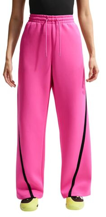 Женские теннисные брюки Nike Advantage Dri-FIT Mid-Rise Tennis - laser fuchsia/black