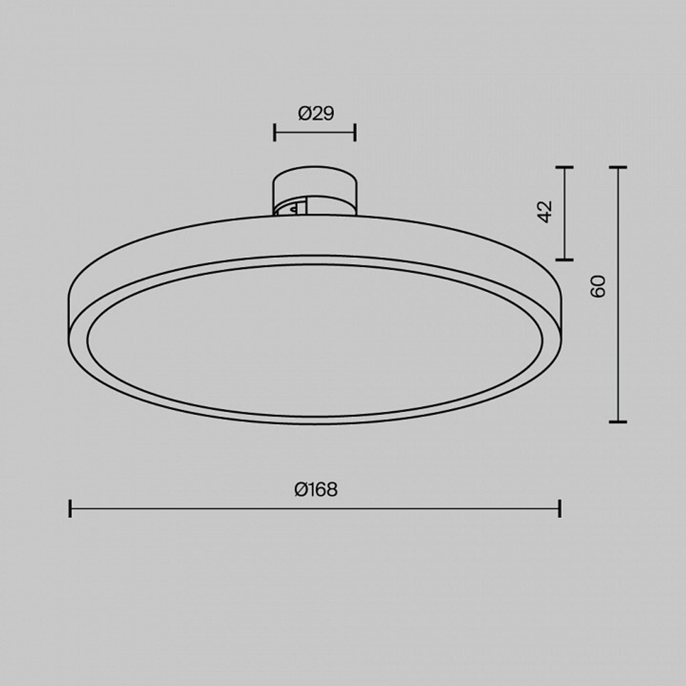 Накладной светильник Maytoni Plato TR153-1-10W3K-B