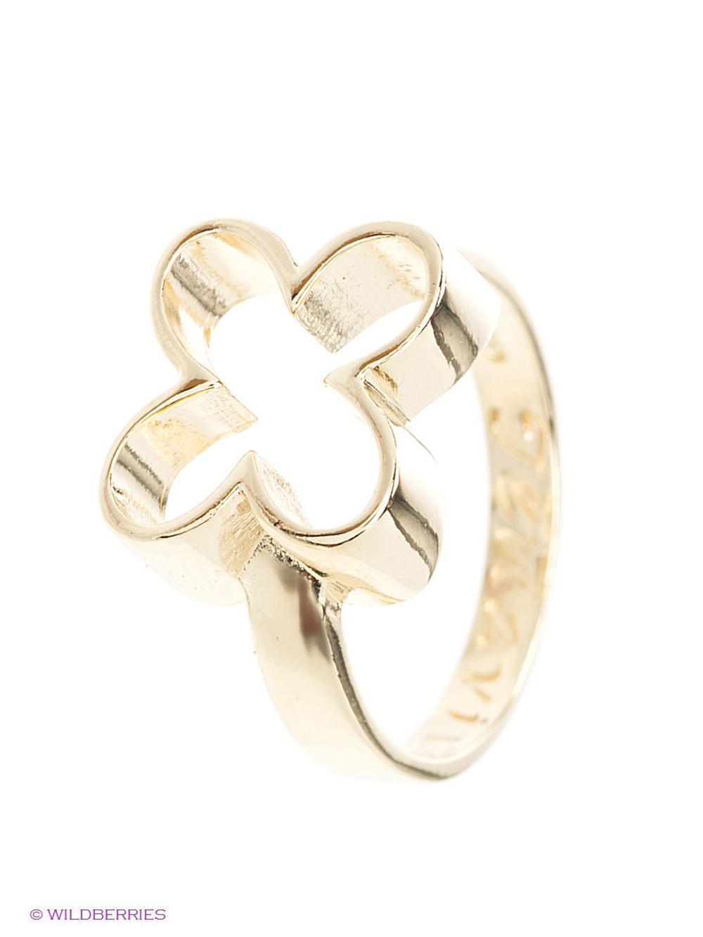 "Текис" кольцо в золотом покрытии из коллекции "Gammi" от Jenavi