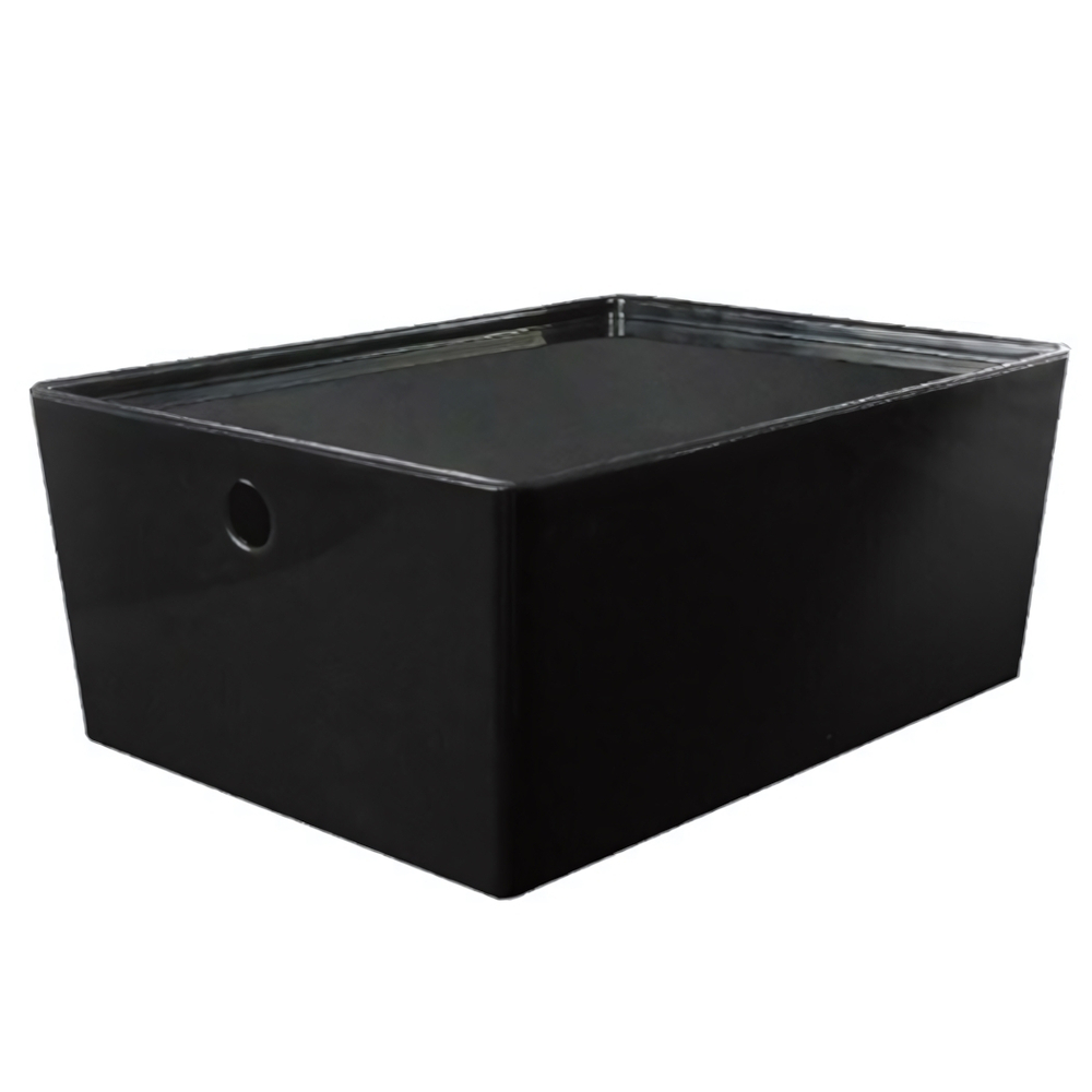 Контейнер VERSA L, 12 л. с крышкой, цвет прозрачный черный