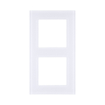 Рамка 2-постовая, стекло белый Kollinger Asthetik AS2WH