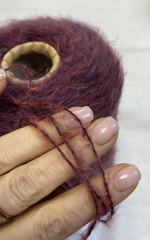 Пряжа на бобине (Италия) 36% хлопок 17% ангора 13% меринос 34% п/а 100г-510м 285г