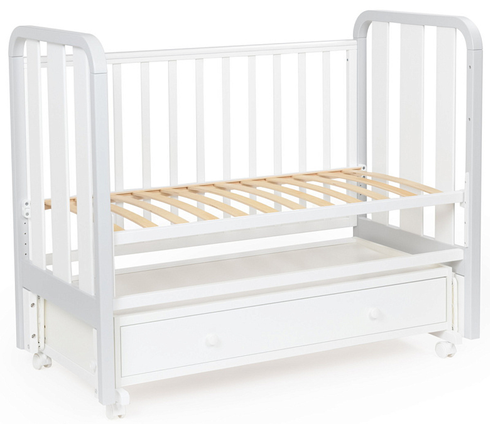 Детская кроватка Bebizaro Heirloom маятник универсальный с ящиком BZHMMUYA/05/WH/GR White/gray